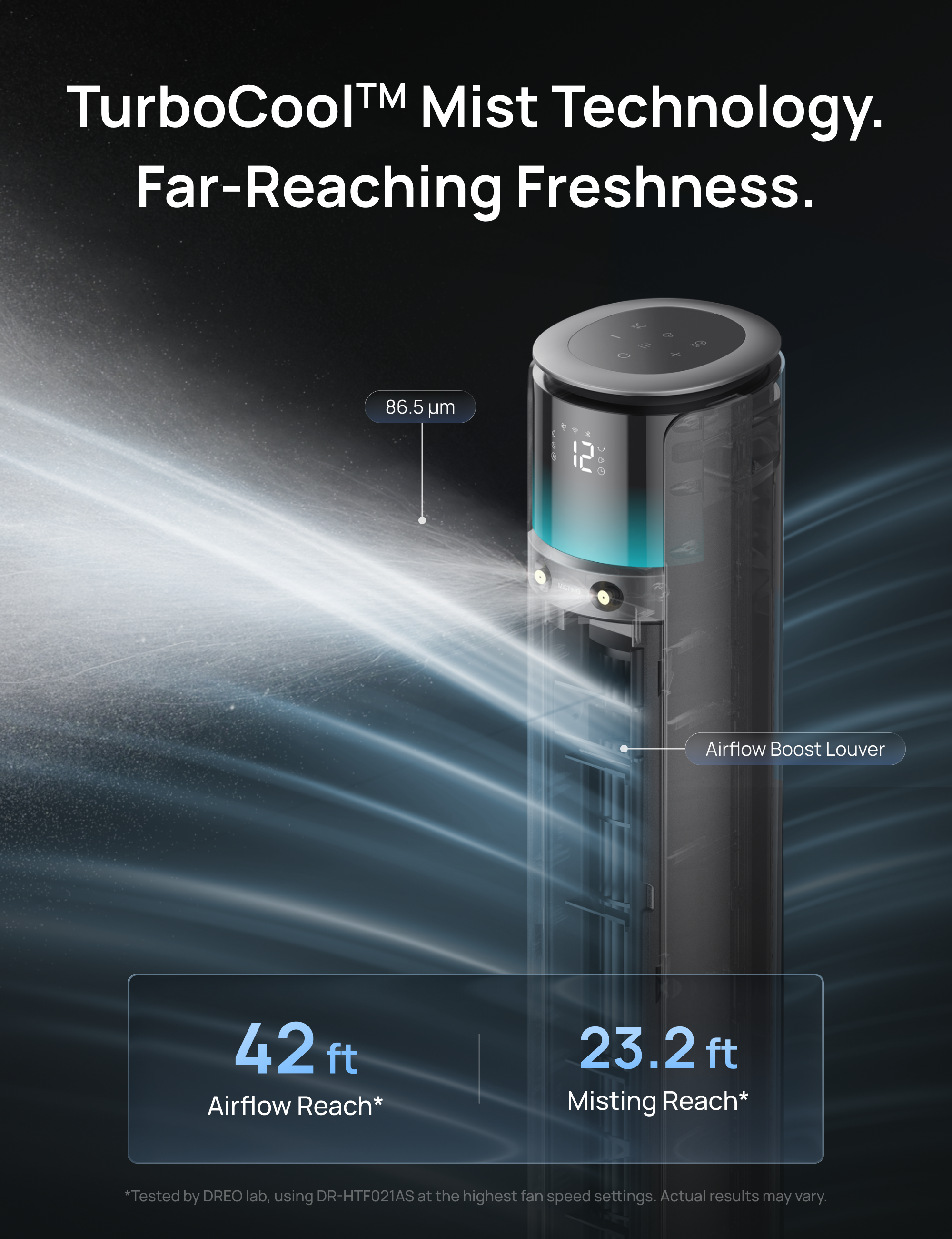 TurboCool™ Outdoor Misting Fan 711AS
