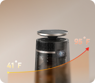 41–95°FWide Temp Range