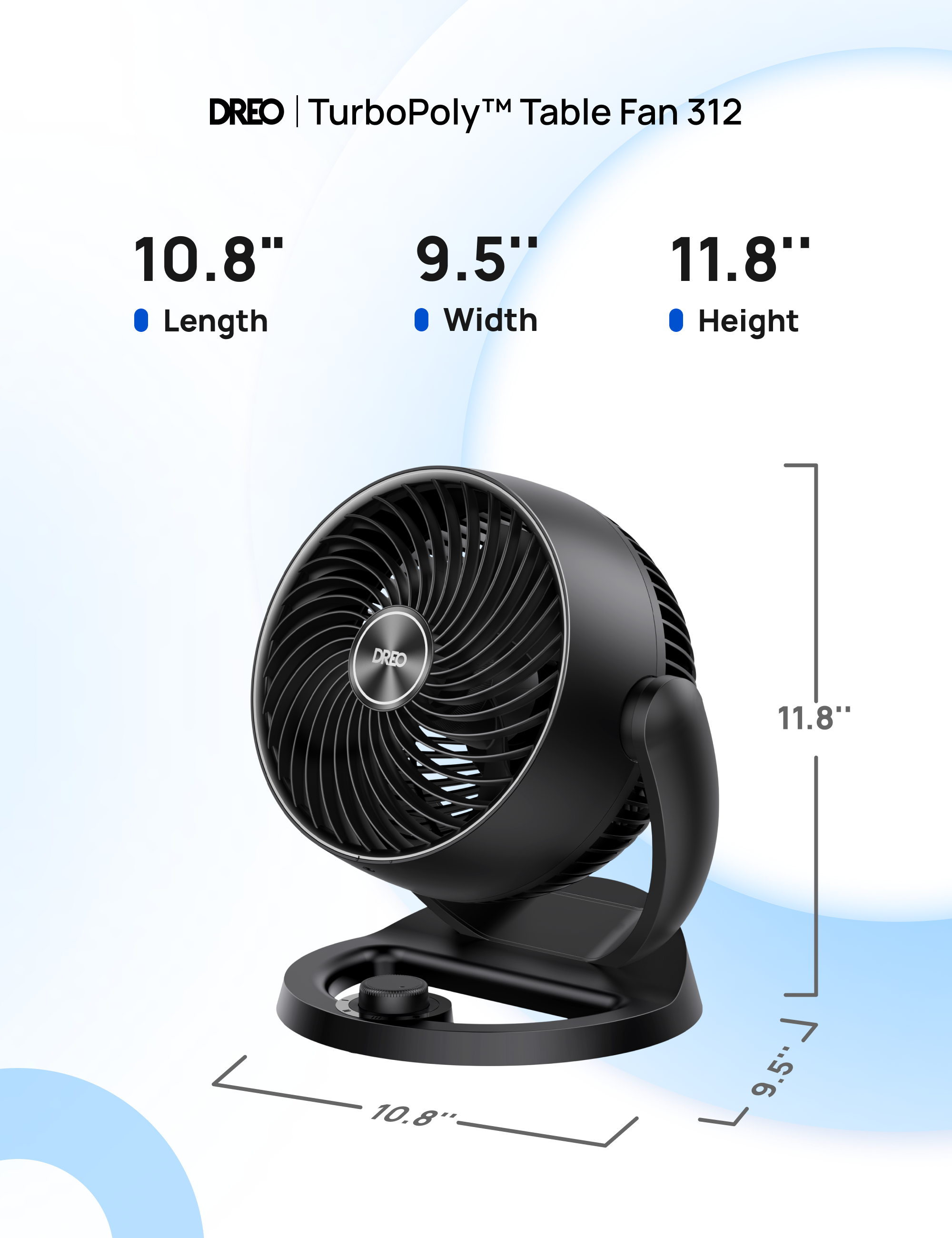 TurboPoly™ Table Fan 312